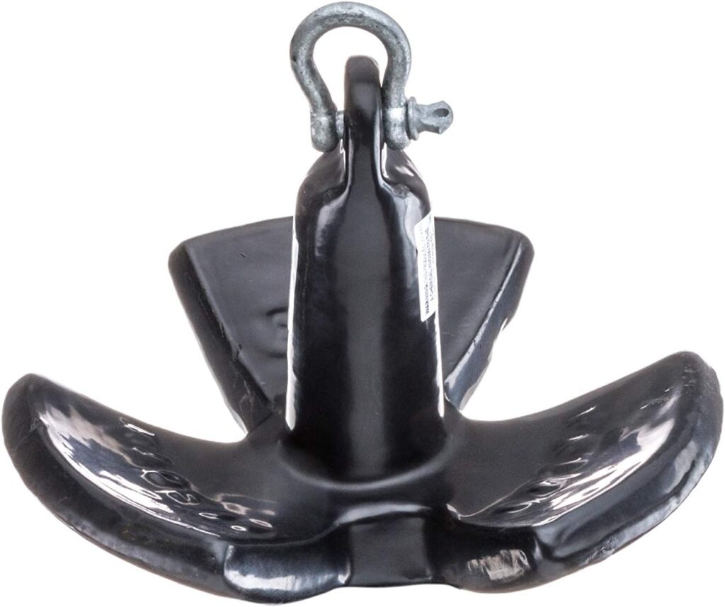 Seachoice River Anchor, Black Vinyl Coated Cast Iron, 20 Lbs.