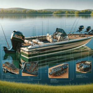 1973 ranger bass boat on lake