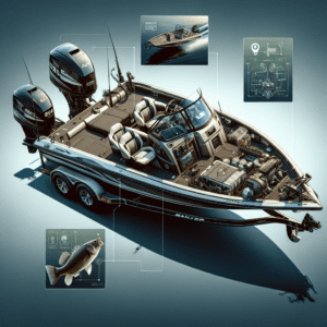 1994 ranger bass boat photorealistic image