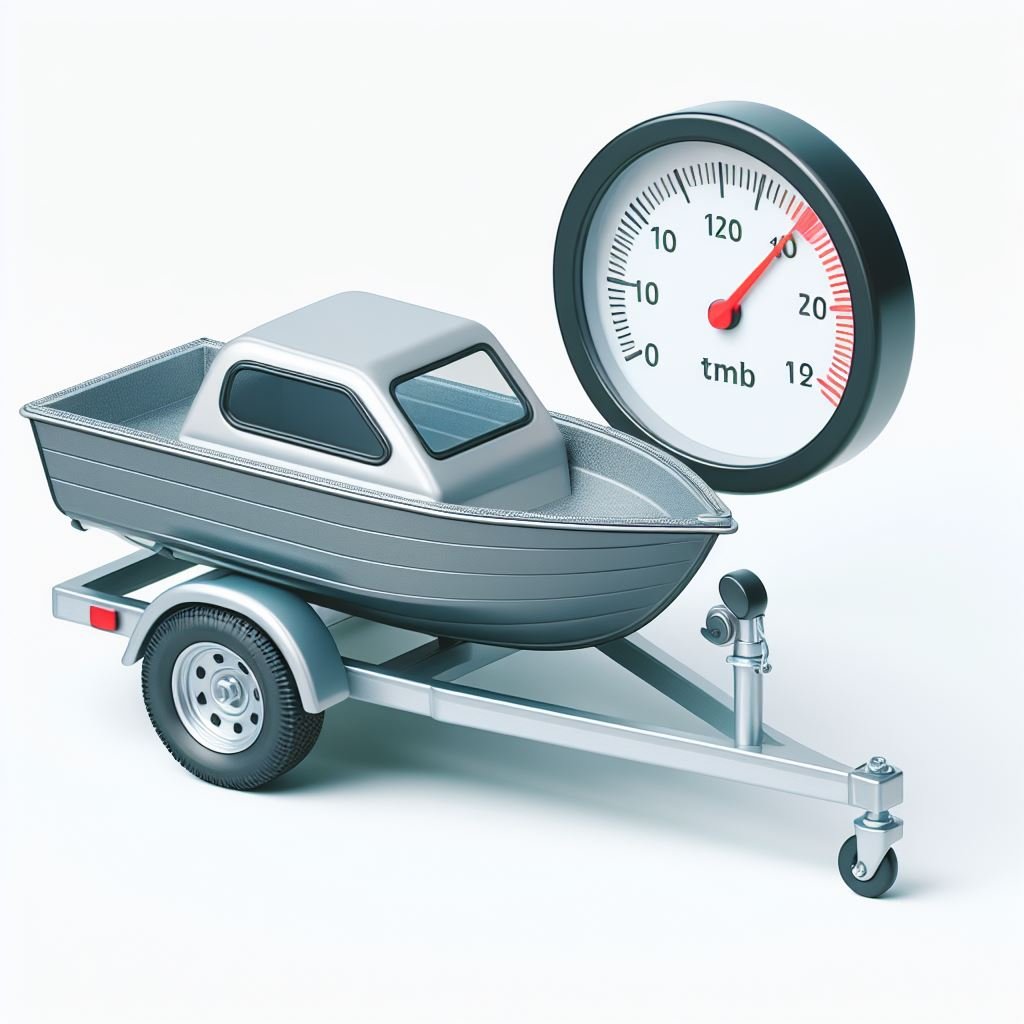 boat trailer with scale4556950207604749067